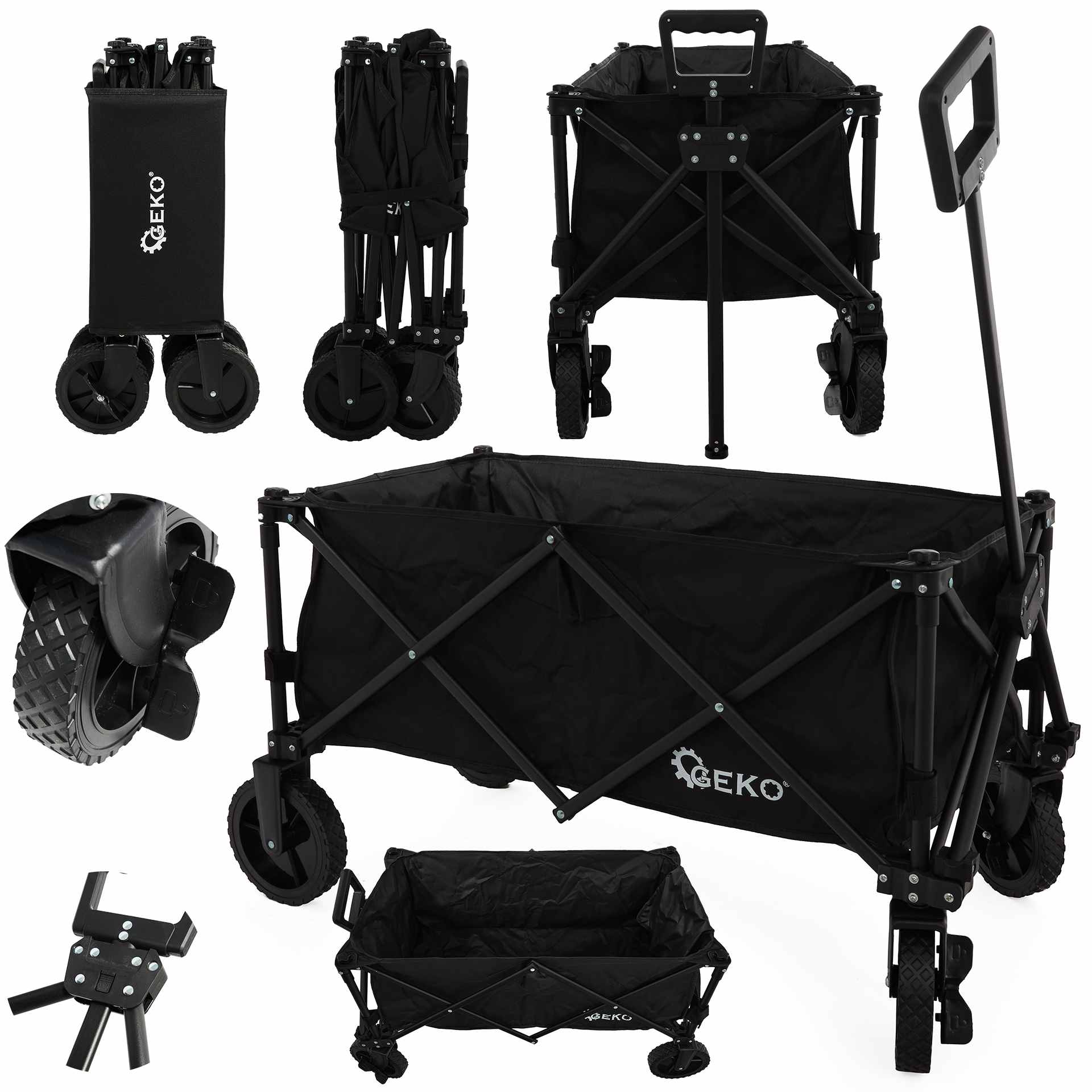Foldable garden cart 127 L, 100 kg