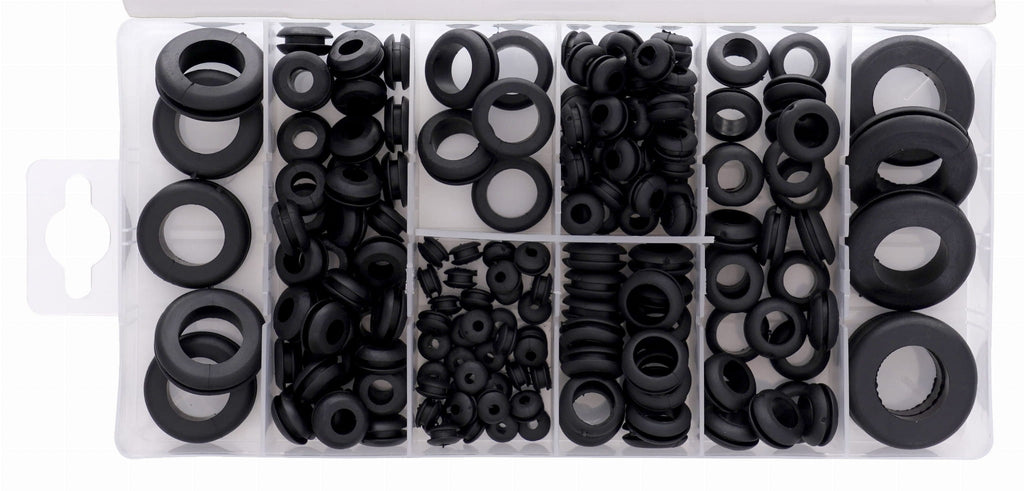 Rubber grommets 180 pcs. KD10485 (VB12)