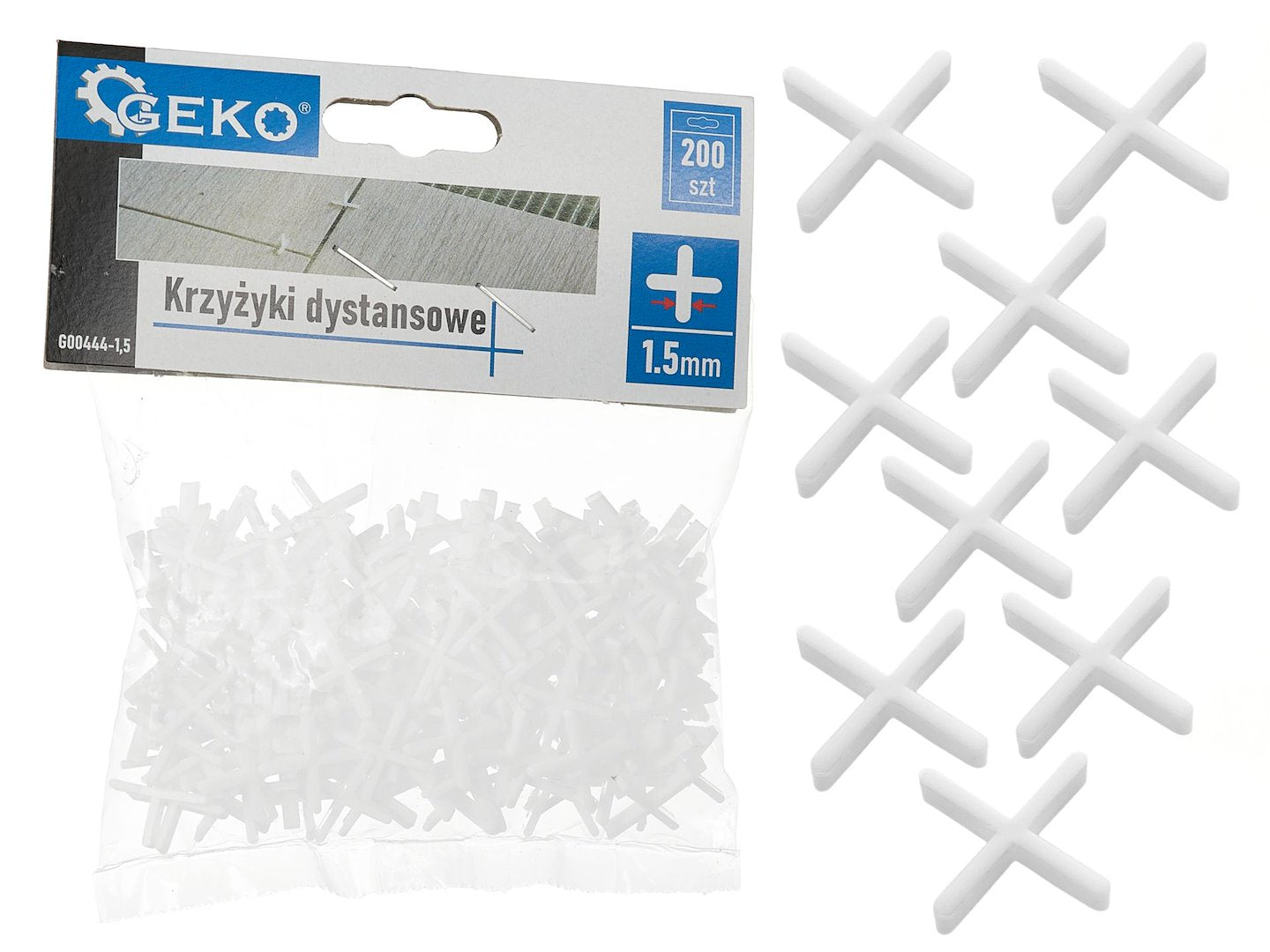 Tile crosses - 1.5mm - 200 pcs (100)