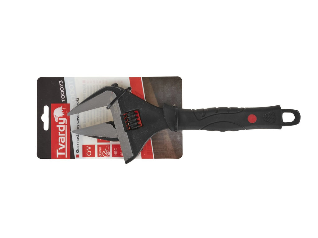 Adjustable wrench – extra-wide jaw 0-60 mm 12" CrV