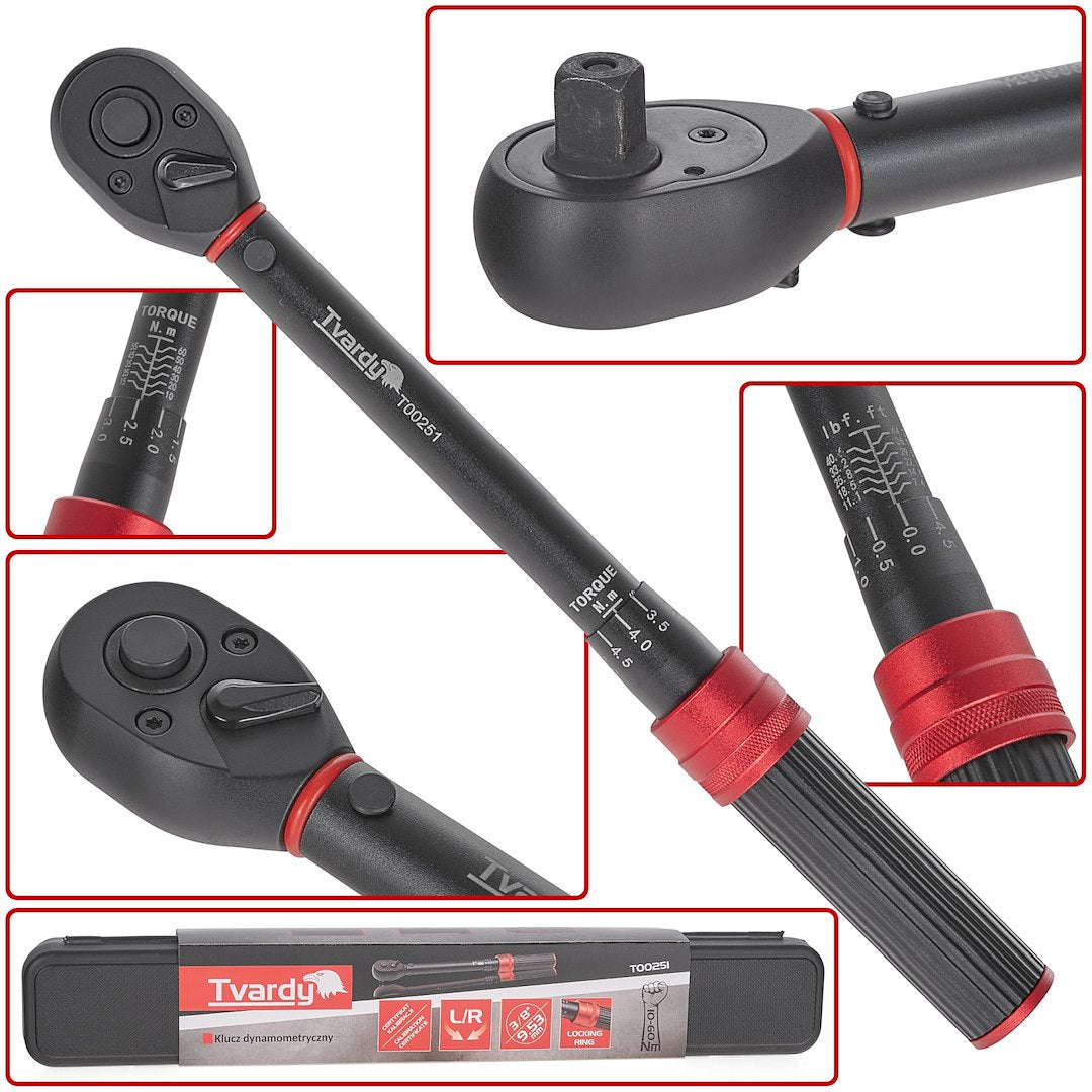 Torque Wrench 3/8" 10-60 Nm TVARDY