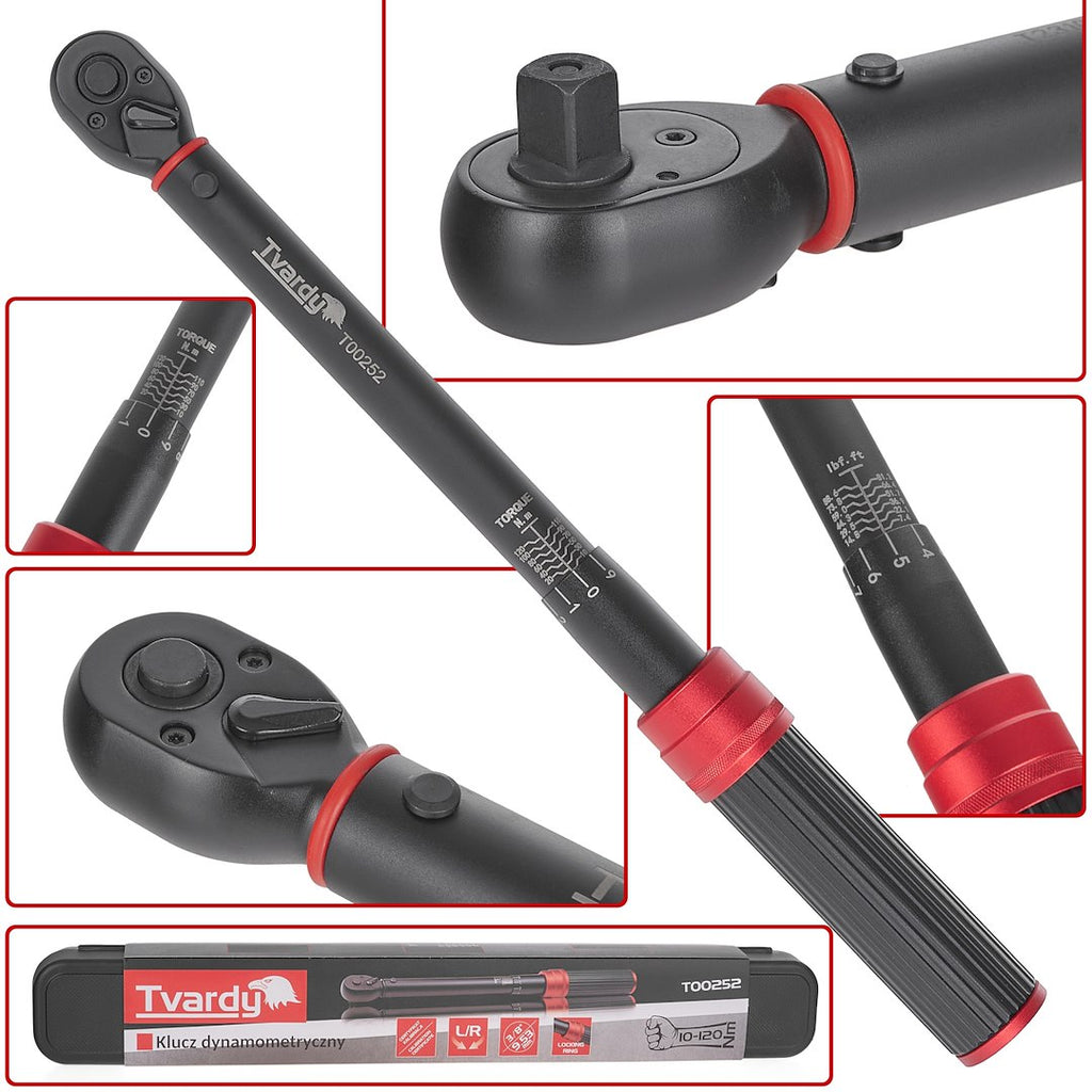 Torque Wrench 3/8" 10-120 Nm TVARDY