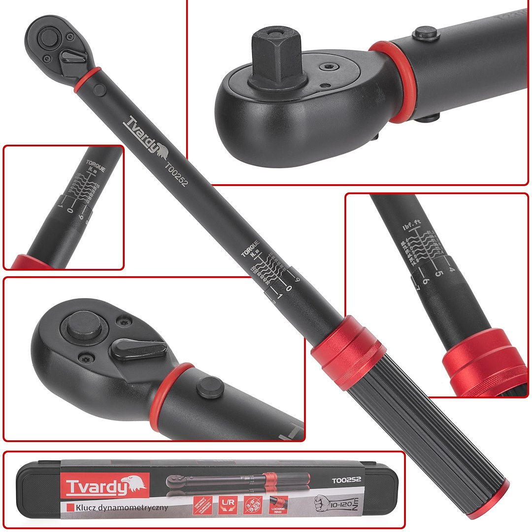 Torque Wrench 3/8" 10-120 Nm TVARDY