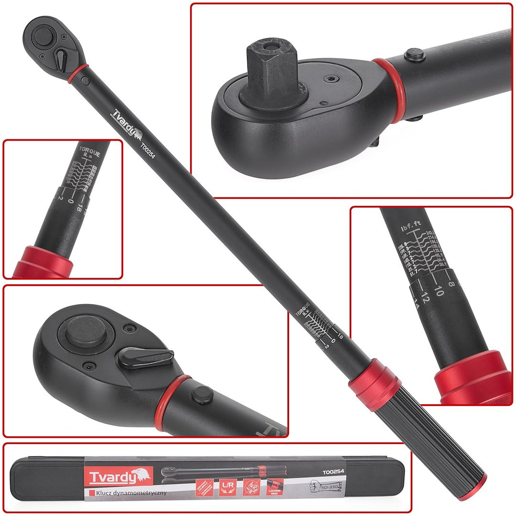 Torque Wrench 1/2" 50-330 Nm TVARDY