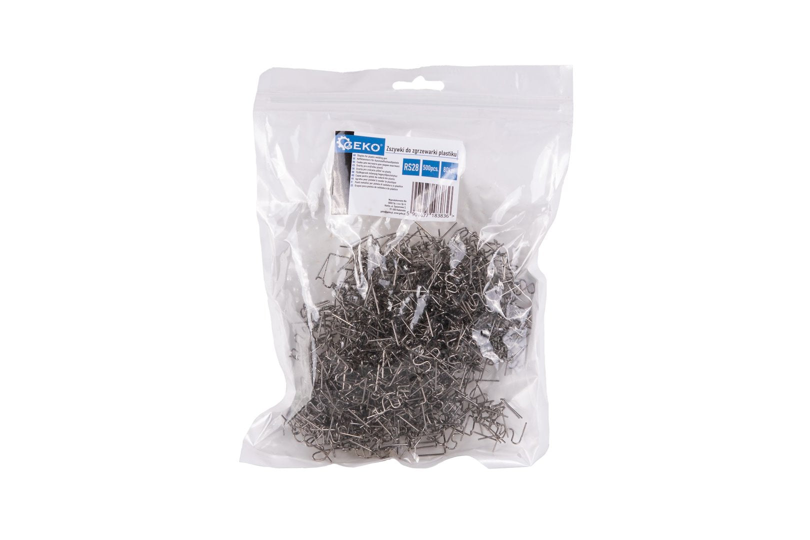 Staple kit for plastic welding gun RS28, 500 pcs