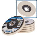 Felt polishing disc 125 mm – Pack of 5