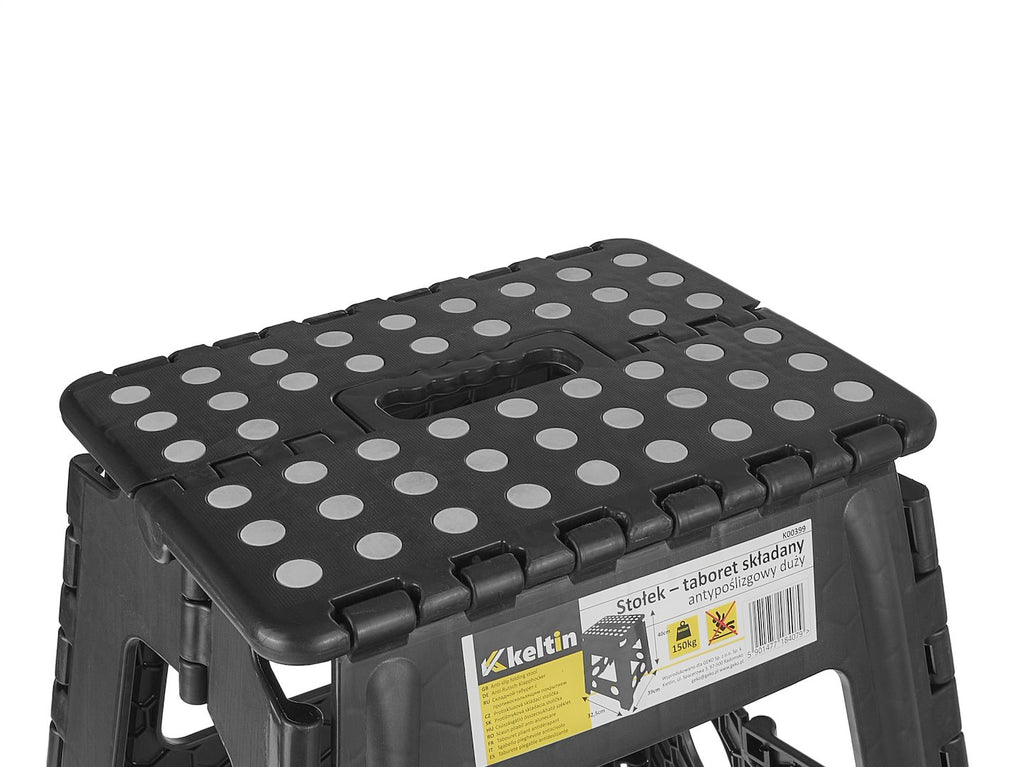 Anti-slip folding stool, 150 kg, 39 cm
