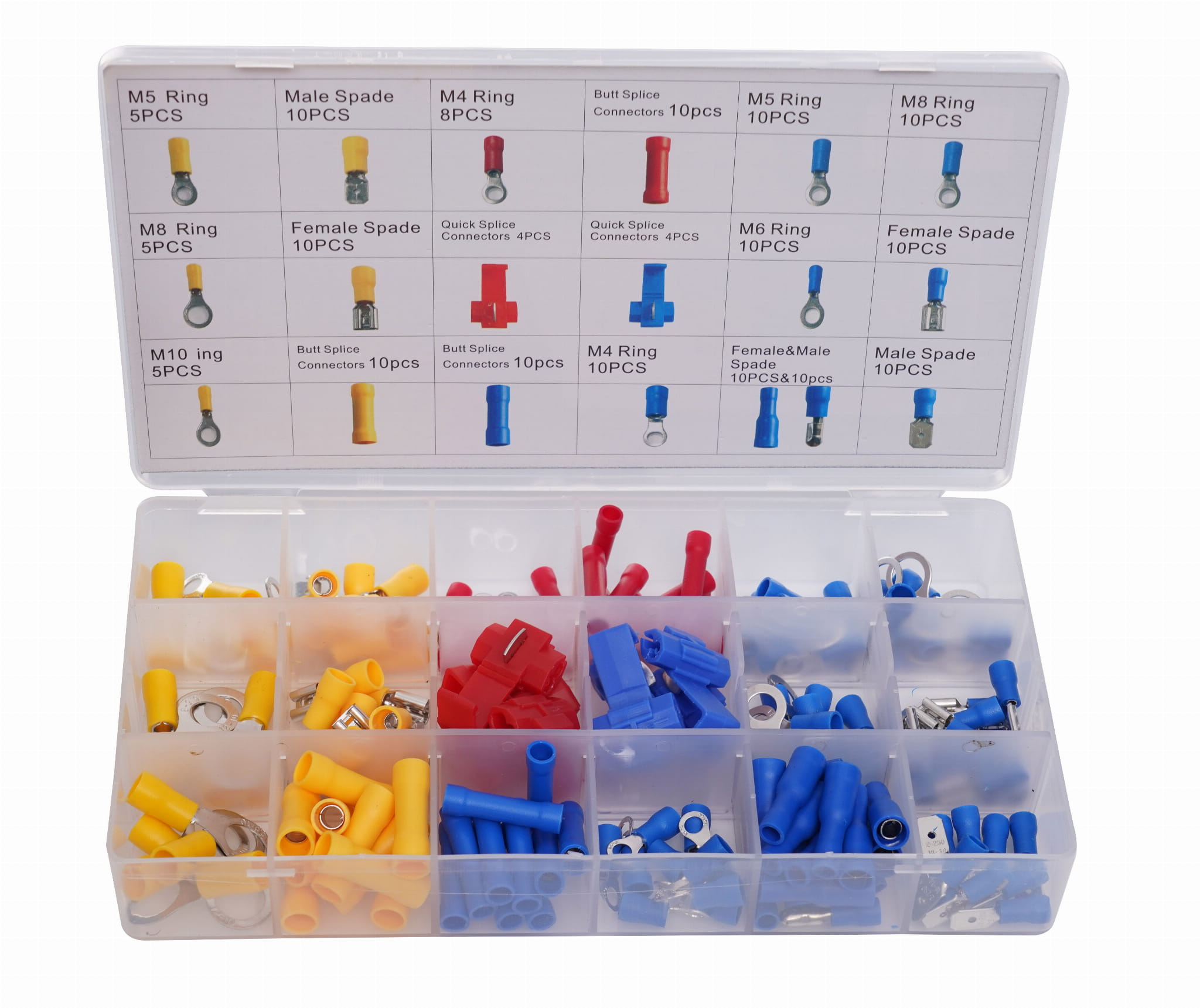 Set of 160 insulated connectors KD10487