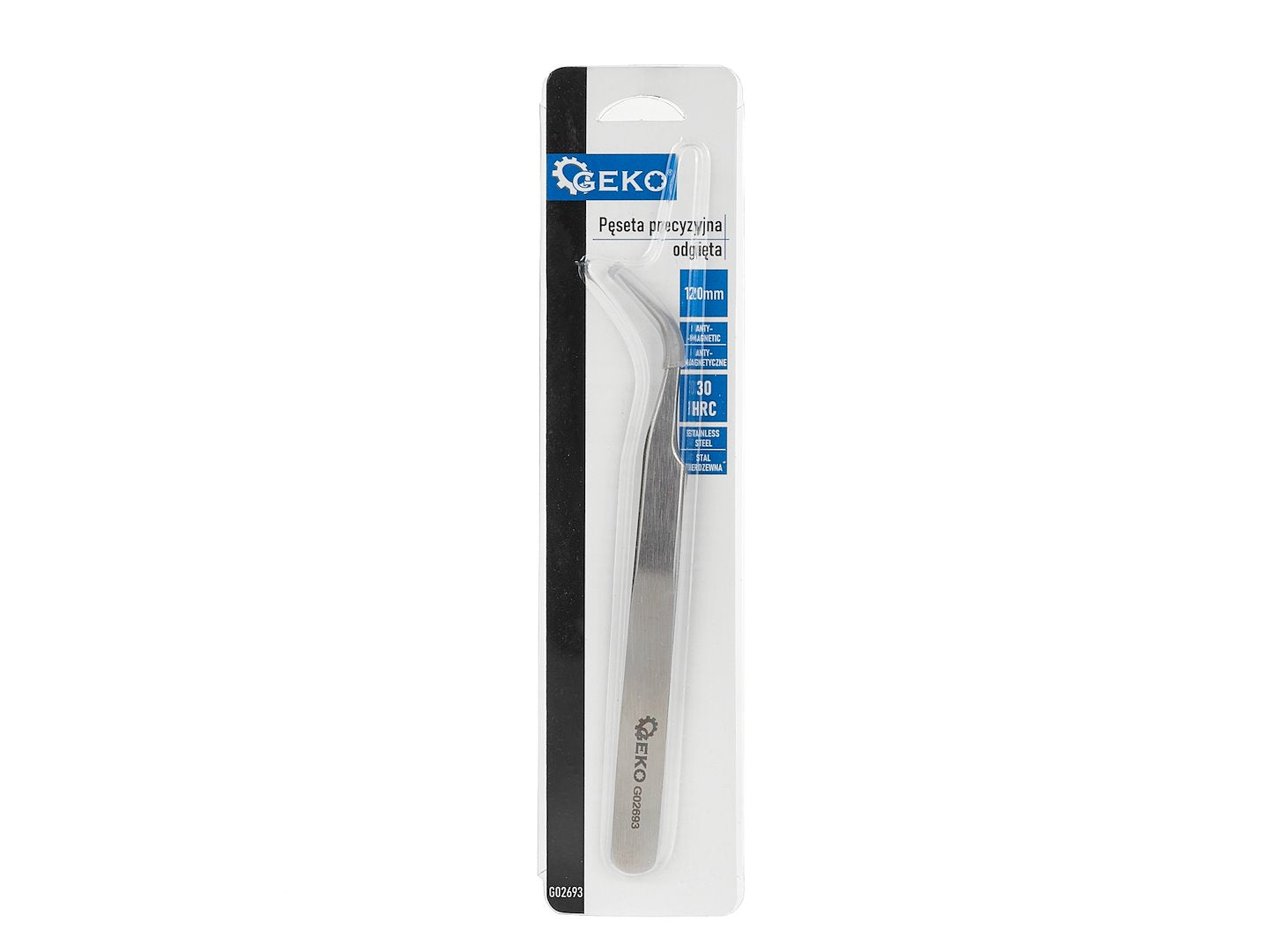 Bent Precision Tweezers, 120 mm