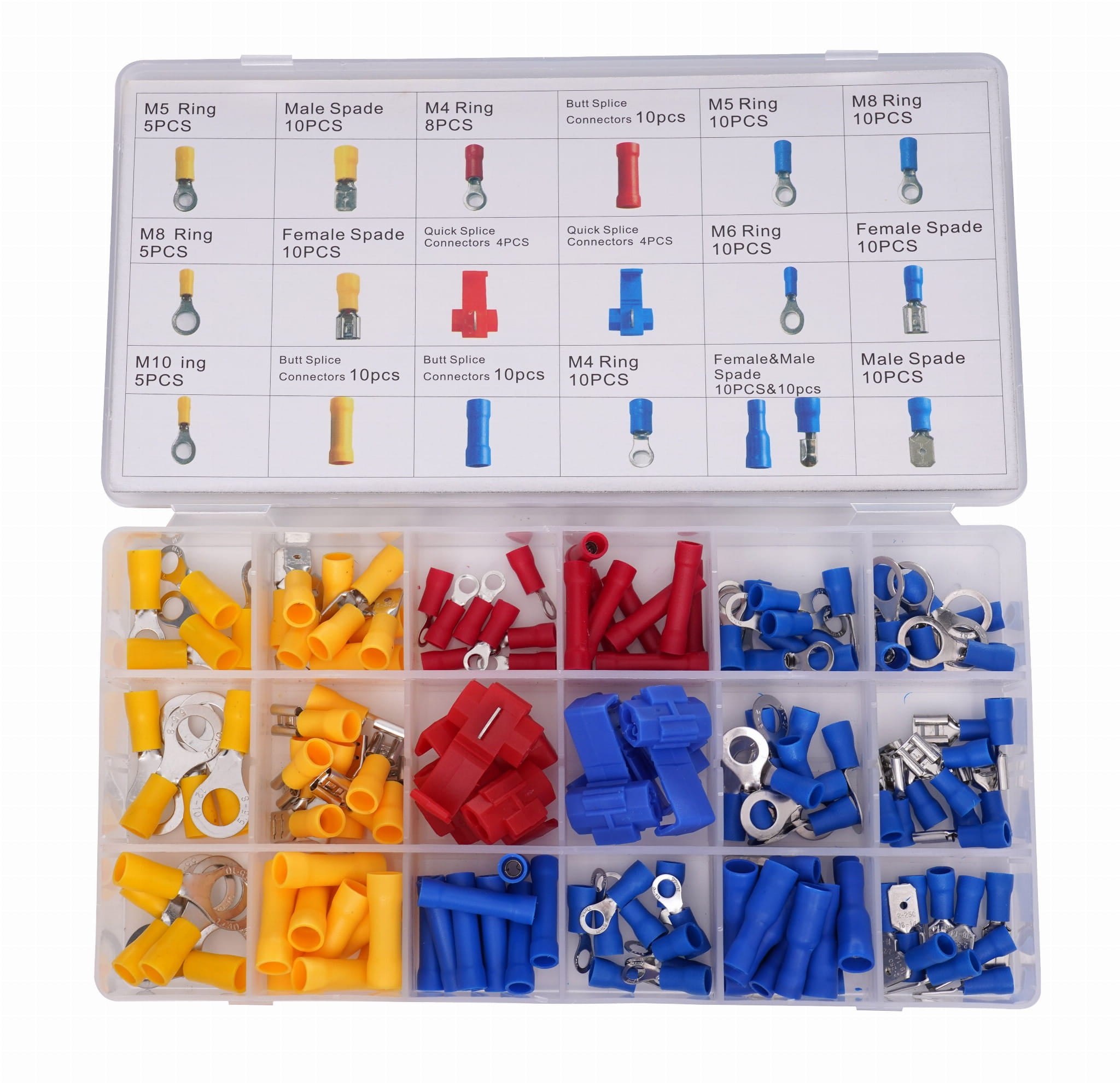 Set of 160 insulated connectors KD10487