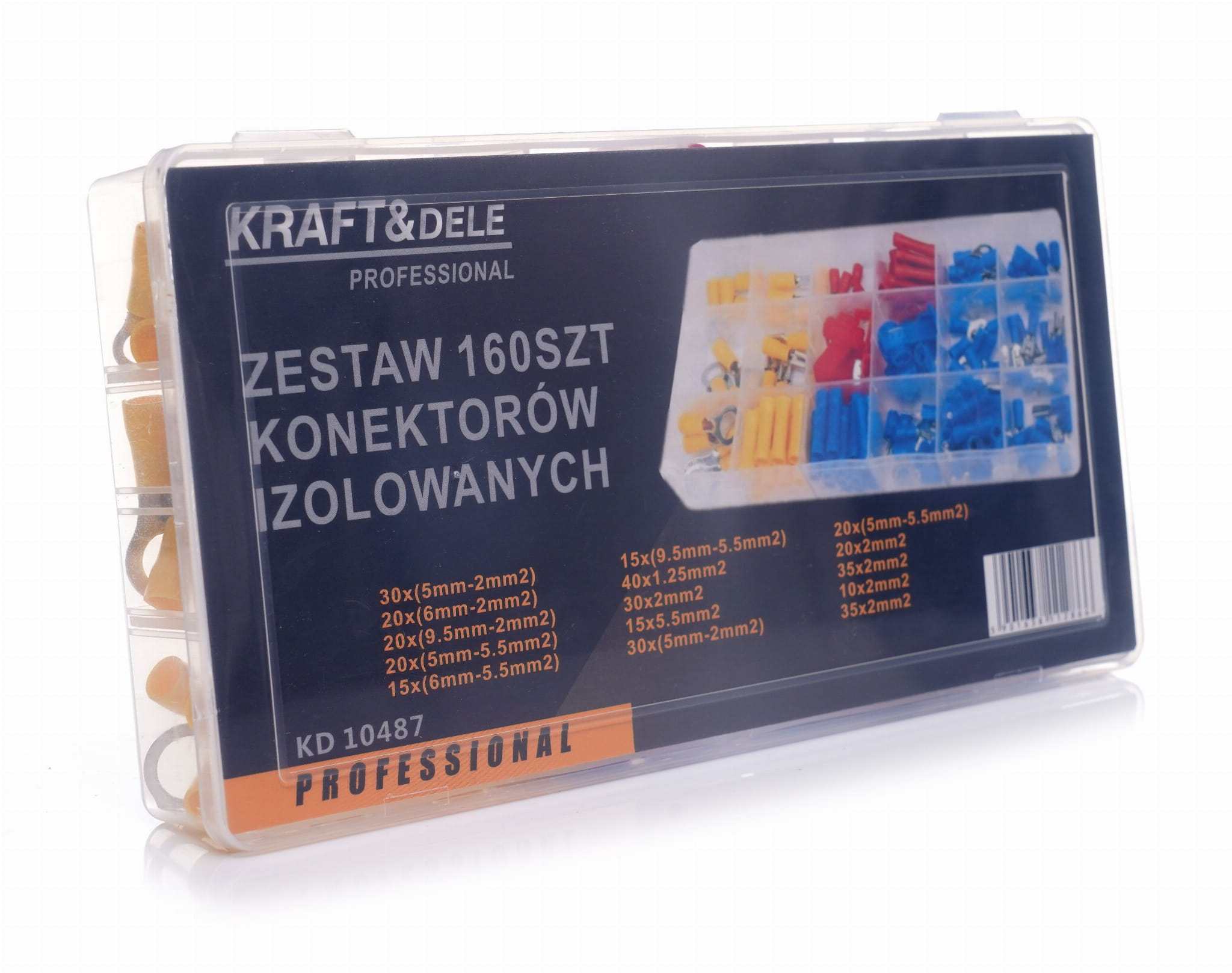 Set of 160 insulated connectors KD10487