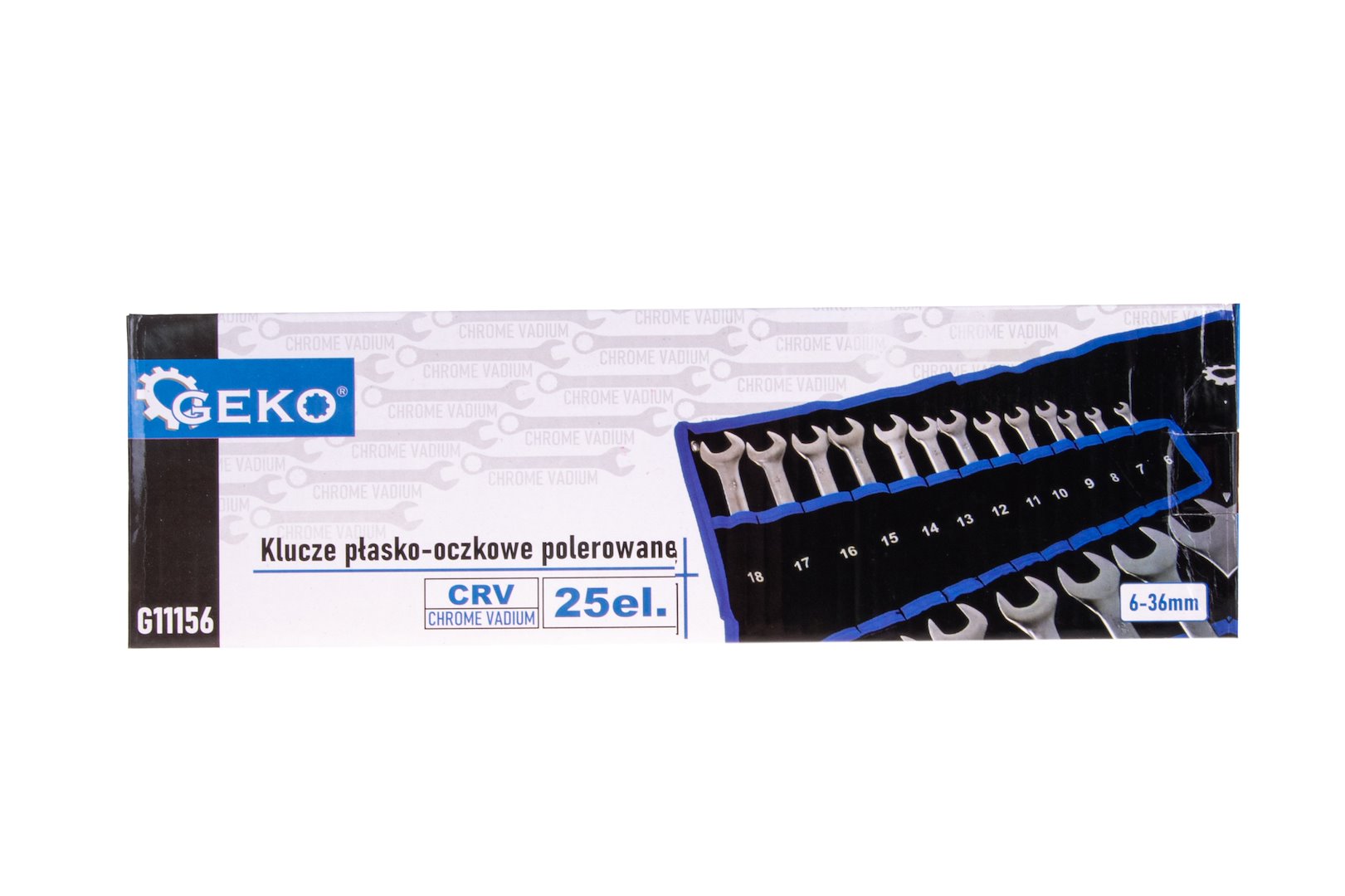 Combination Spanner, Elliptical, 6-36 mm, 25 pcs set