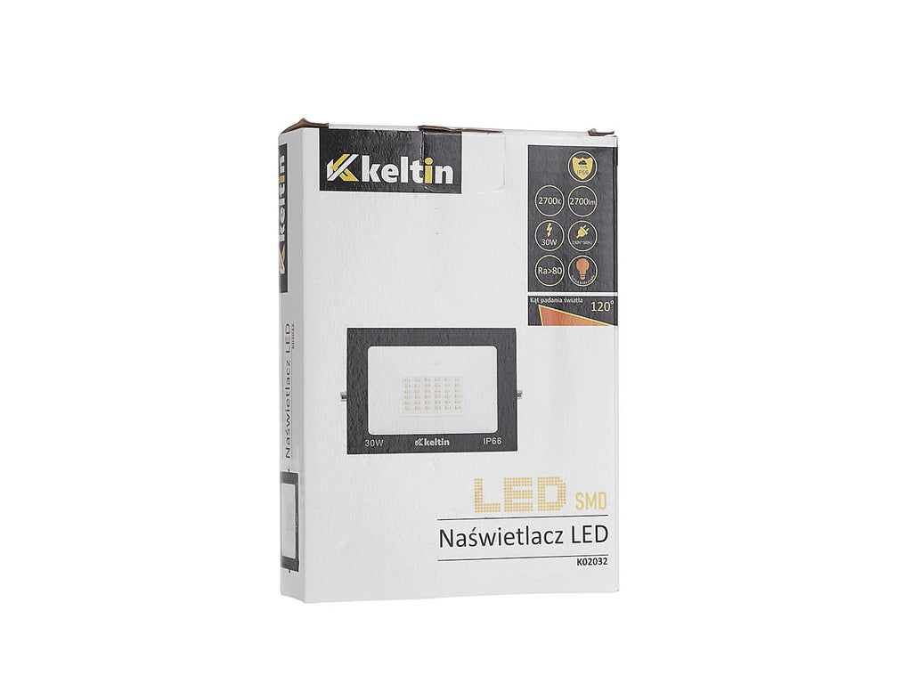 LED floodlight 30W — warm white 2700K