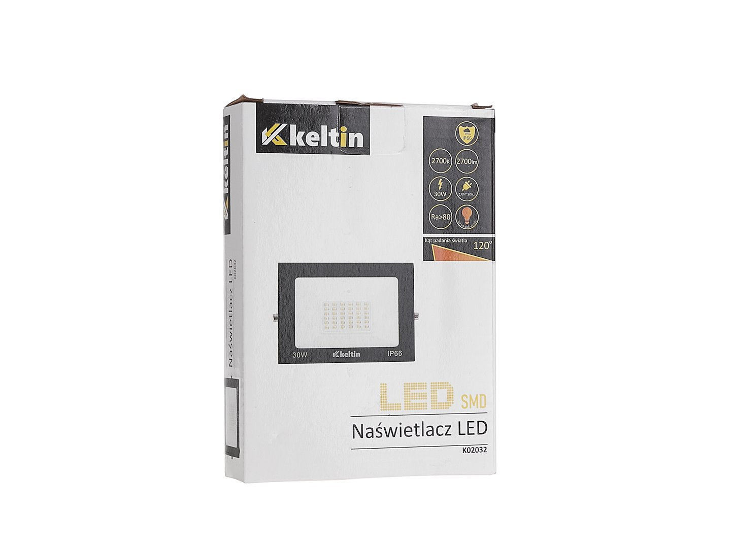 LED floodlight 30W — warm white 2700K