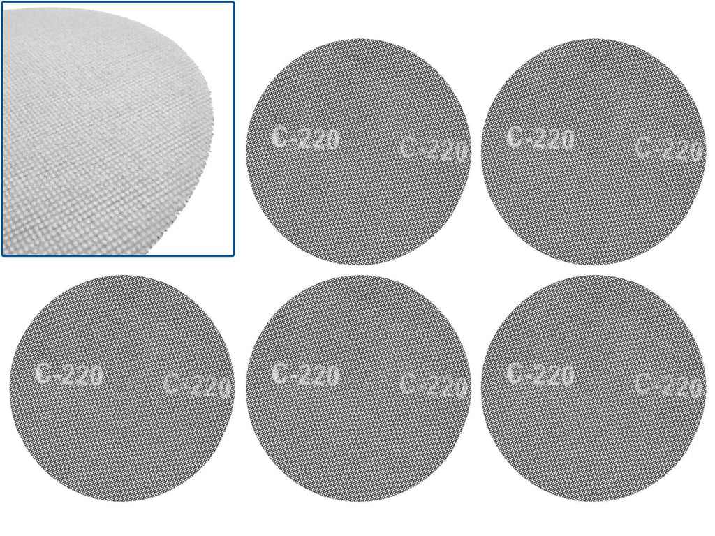 Velcro Abrasive Mesh 225mm P220 – Pack of 5