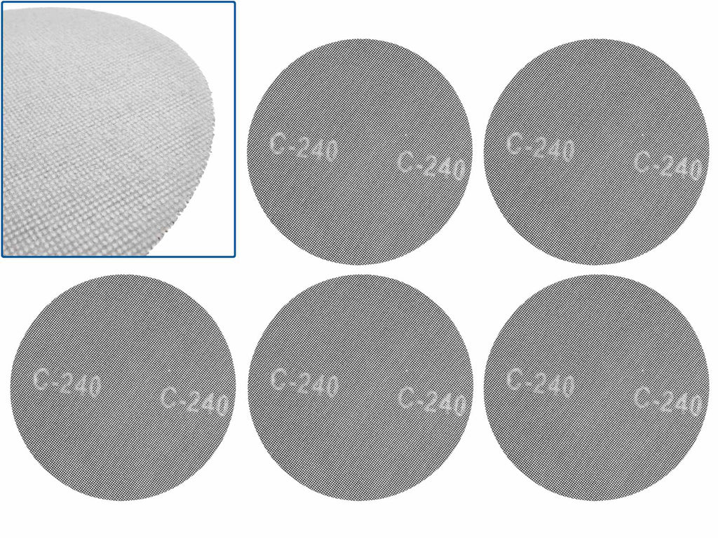 Velcro abrasive mesh, 225 mm, P240 – Pack of 5