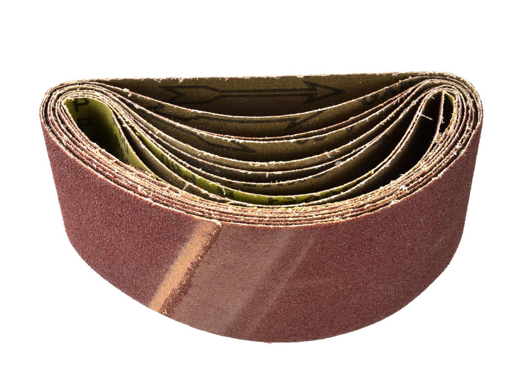 Aluminium Oxide Cloth Sanding Belts 75 x 457 mm, Grit 60
