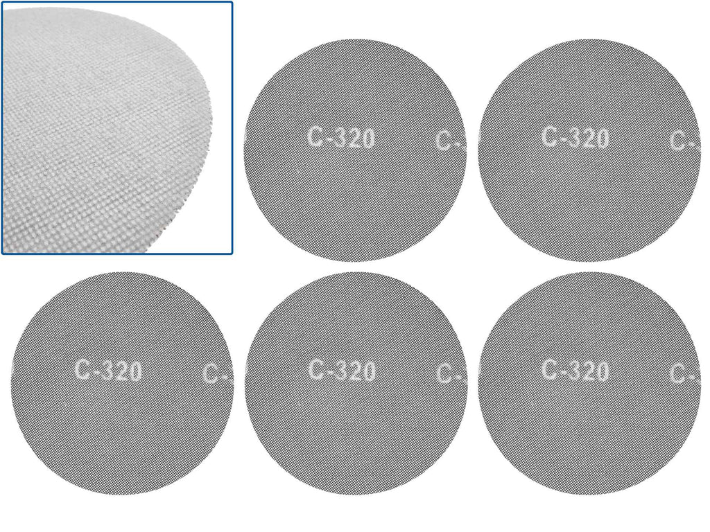Velcro Abrasive Mesh, 225 mm, P320 – Pack of 5