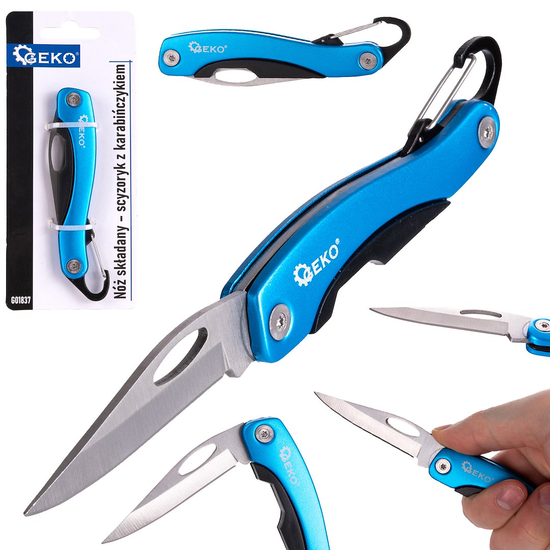 Folding Pocket Knife with Carabiner