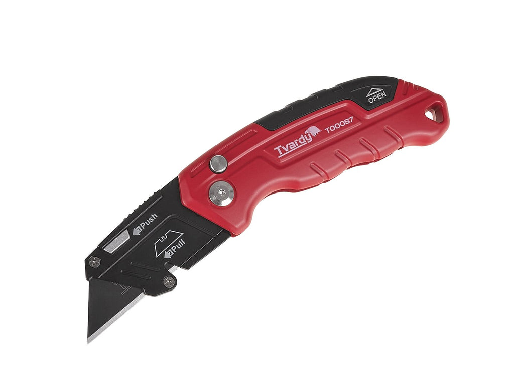Folding knife with trapezoidal blade FASTFOLD 60x19x0.6 mm SK2H TVARDY