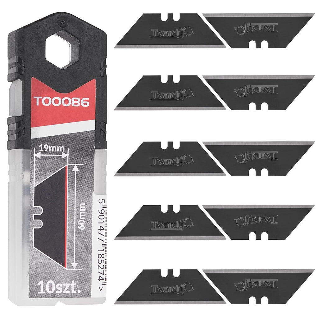 Trapezoidal blades for knives 60x19x0.6mm SK2H 10 pcs.