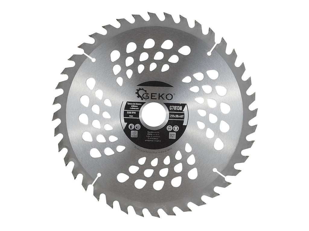 Circular Saw Blade with Holes 255x30x40T