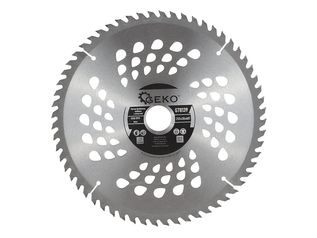 Circular Saw Blade with Holes 255x30x60T
