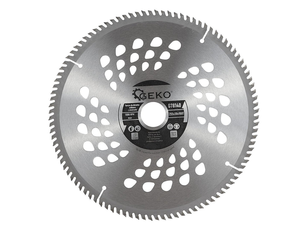 Circular Saw Blade with Holes 255x30x100T