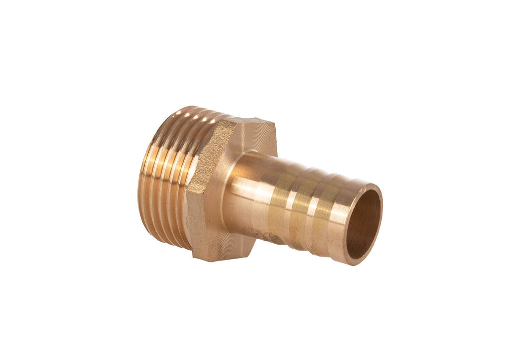 Brass connector for 19mm hose – external thread 1”