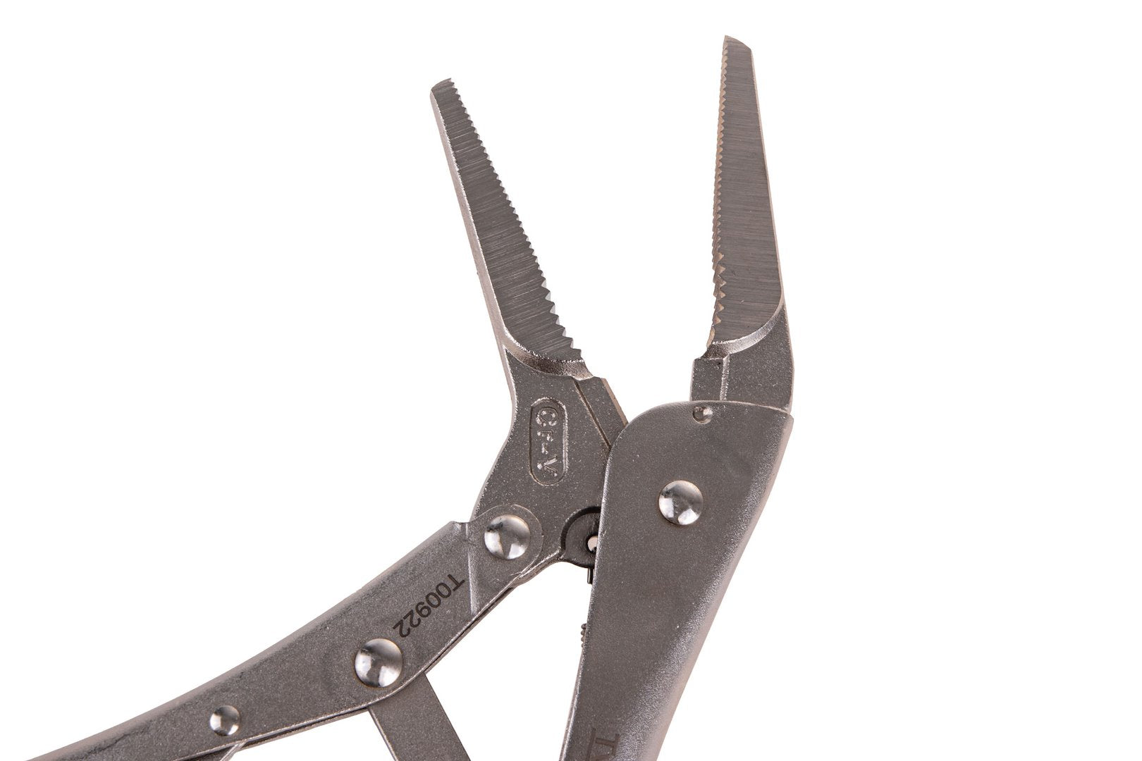 9" (225 mm) CrV straight long-nose jaw locking pliers