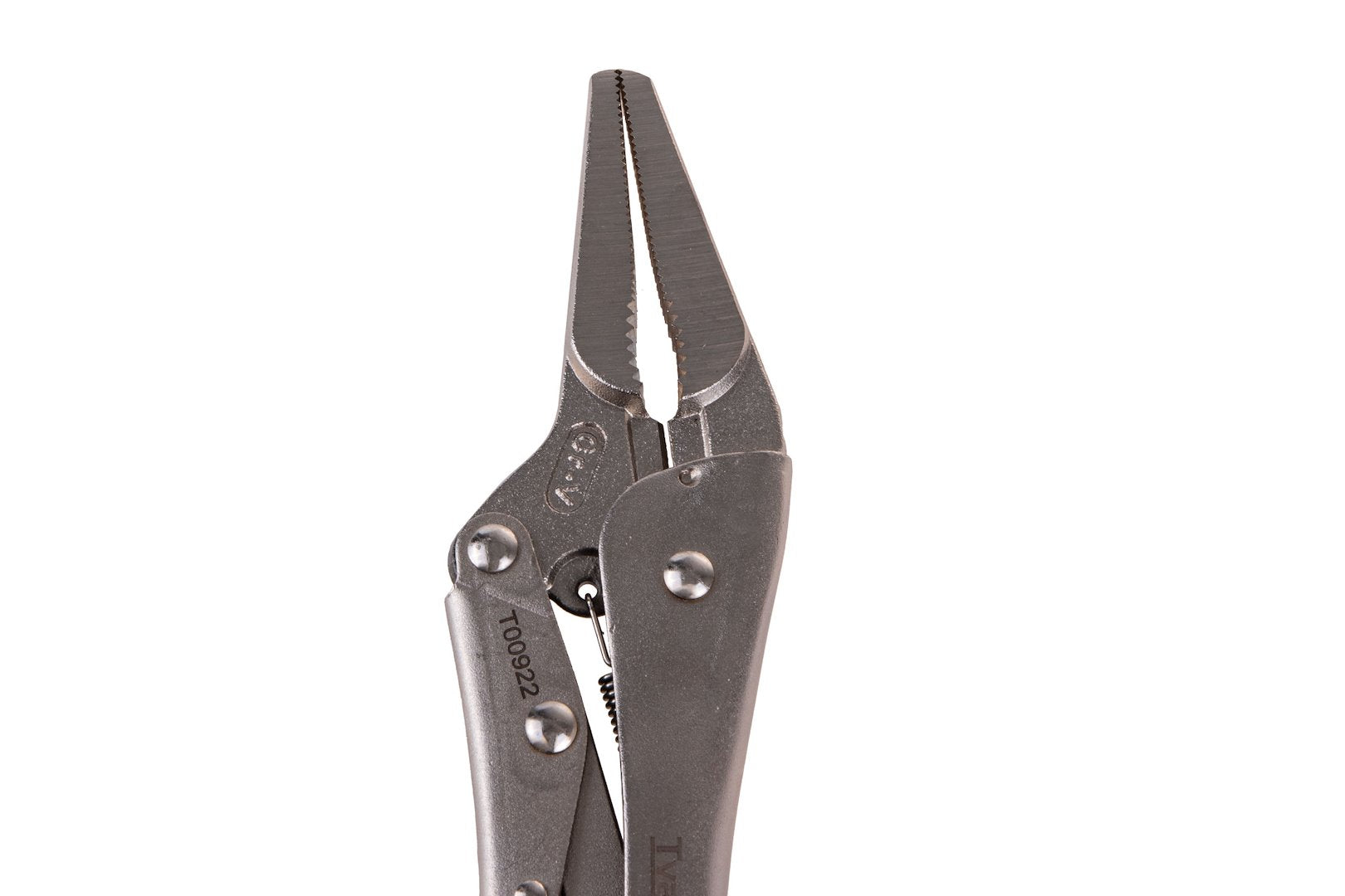 9" (225 mm) CrV straight long-nose jaw locking pliers