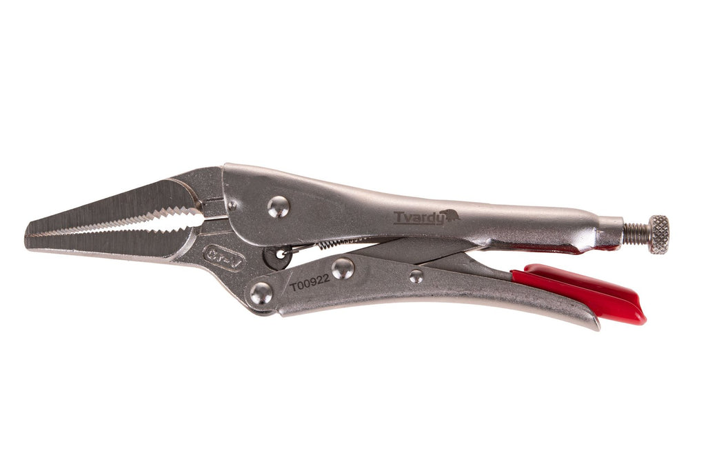 9" (225 mm) CrV straight long-nose jaw locking pliers