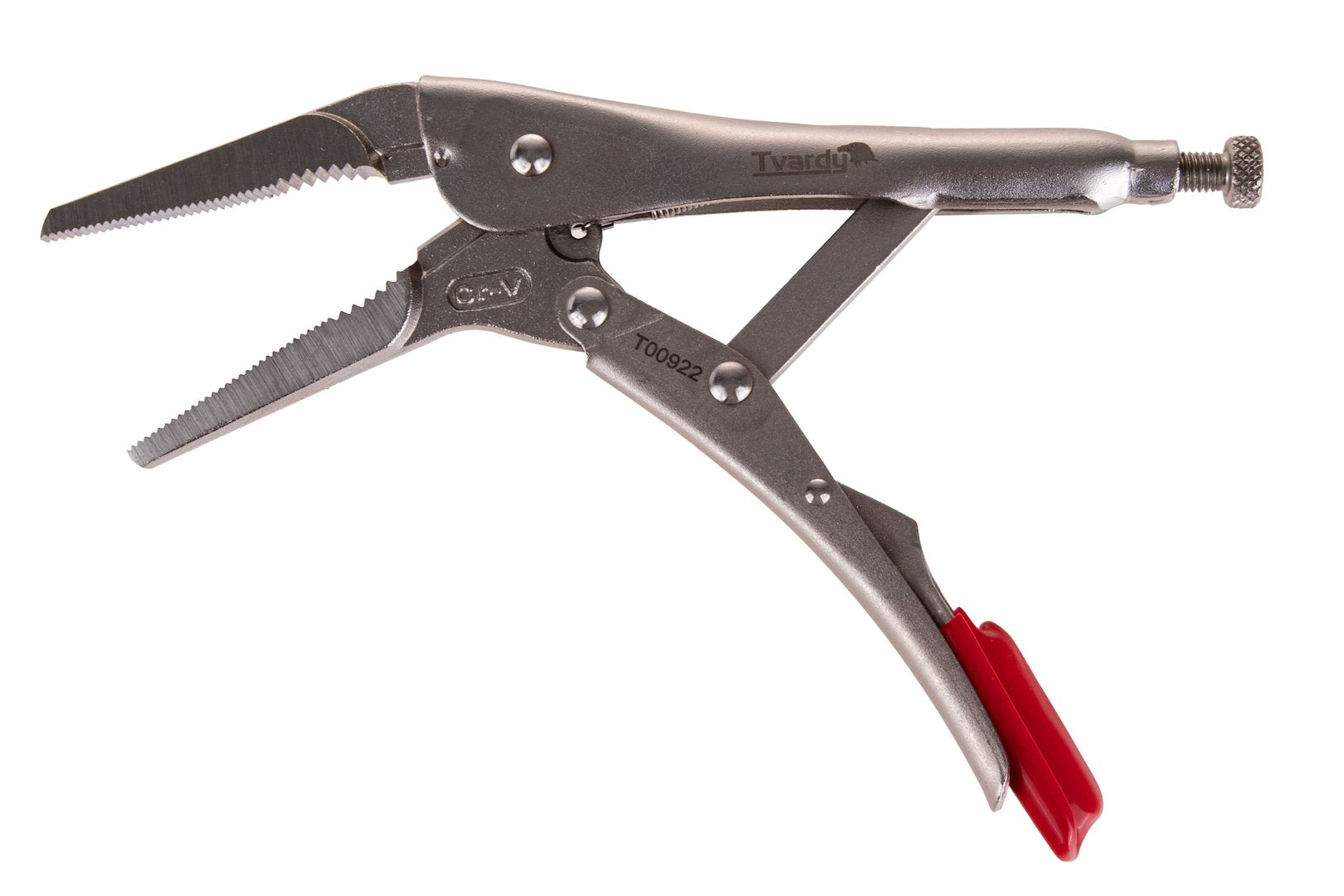 9" (225 mm) CrV straight long-nose jaw locking pliers