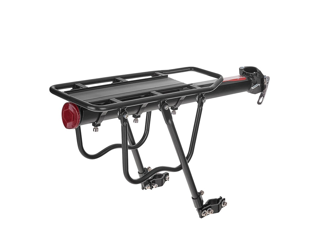 Rear aluminium bicycle rack with max load 50 kg