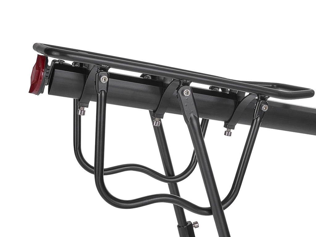 Rear aluminium bicycle rack with max load 50 kg