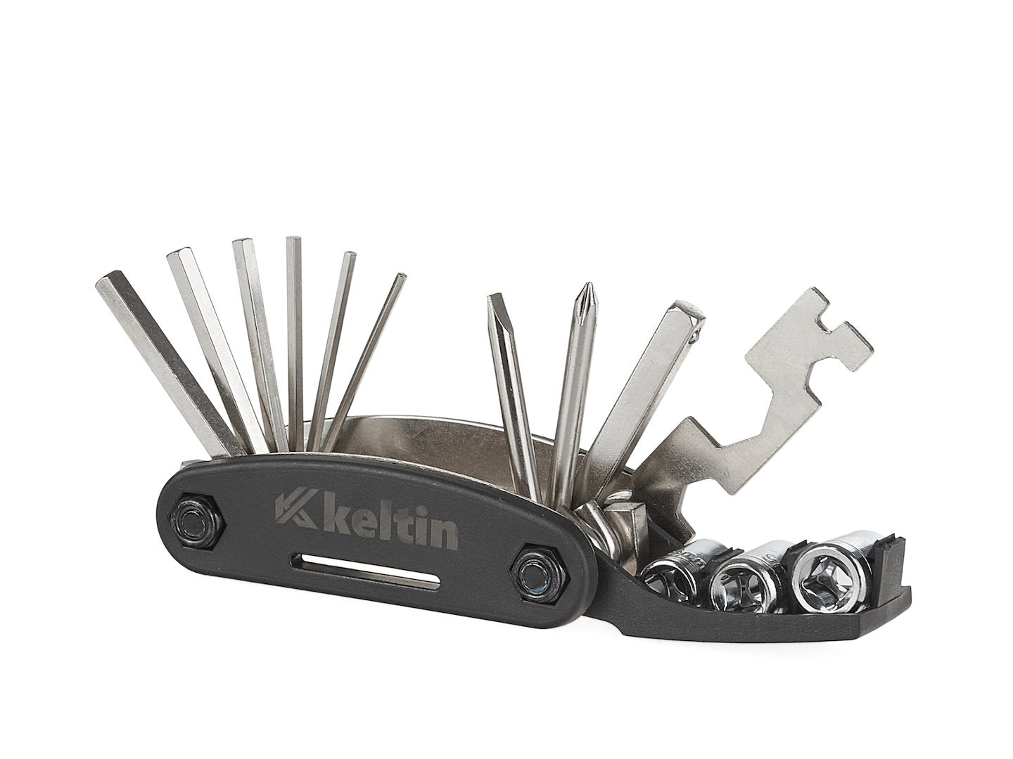 Set of enforced nickel plating 16-in-1 bicycle keys