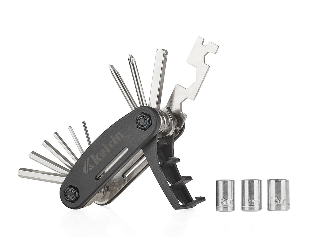 Set of enforced nickel plating 16-in-1 bicycle keys