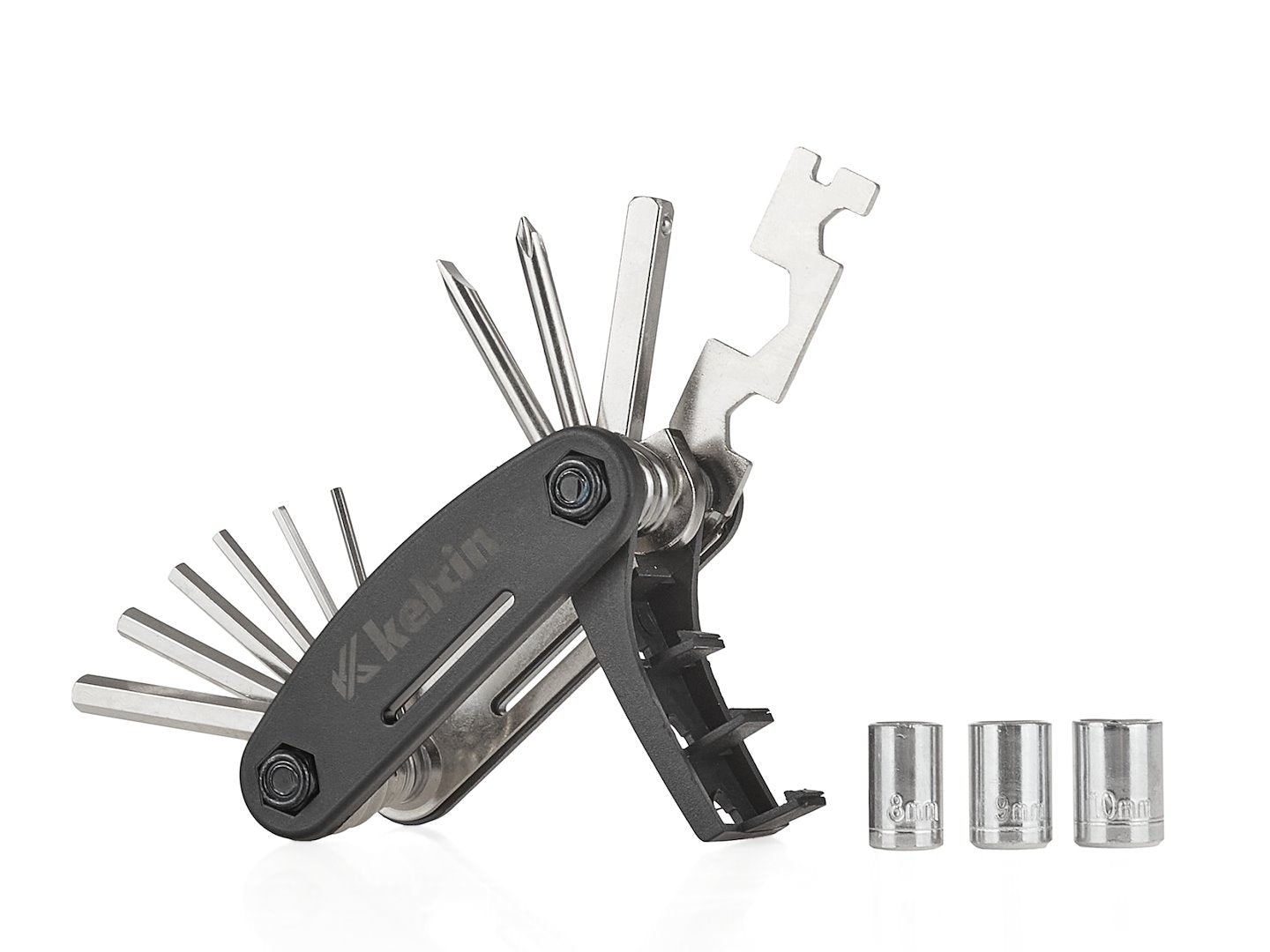 Set of enforced nickel plating 16-in-1 bicycle keys
