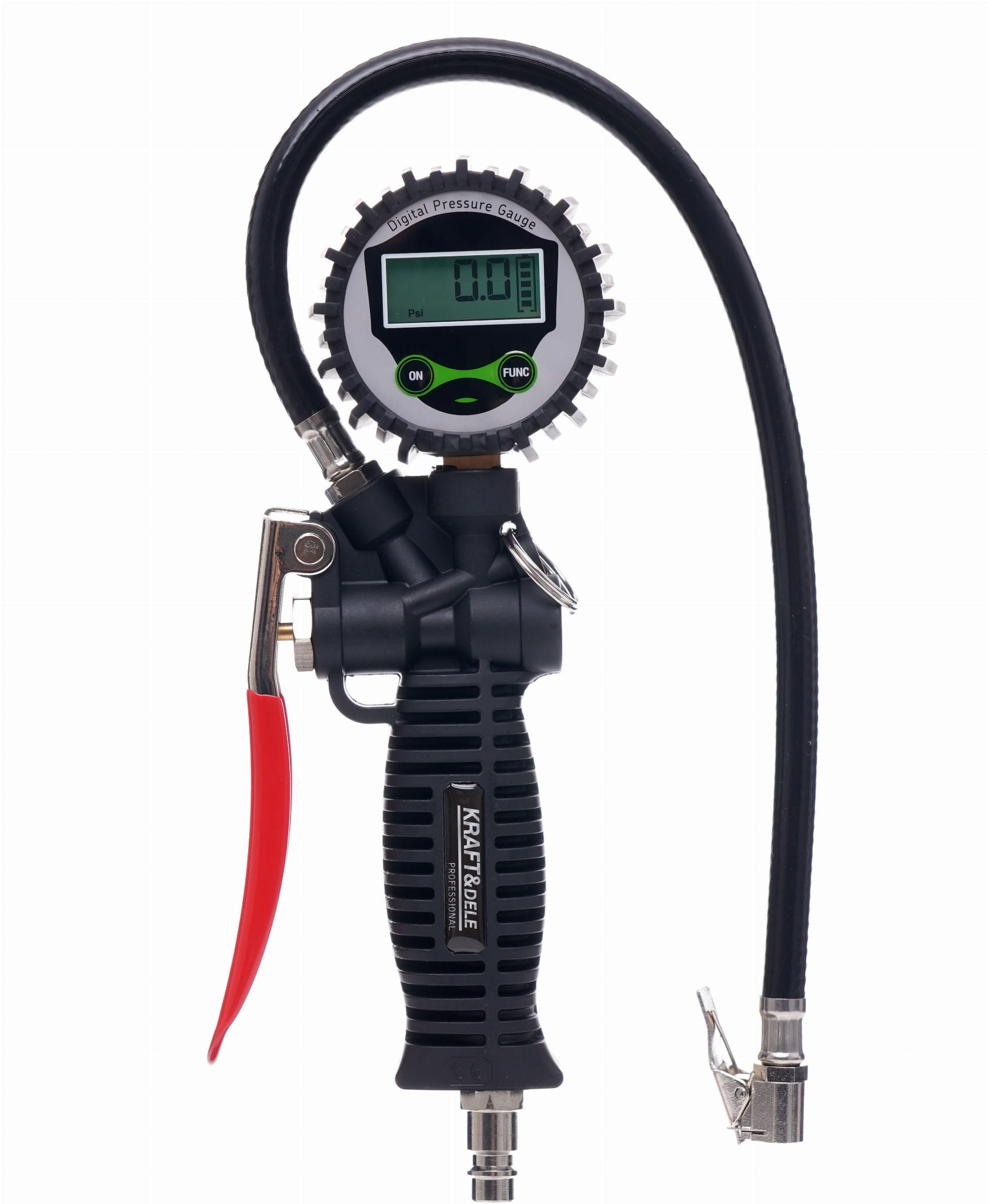 Inflation gun with LCD pressure gauge KD1366