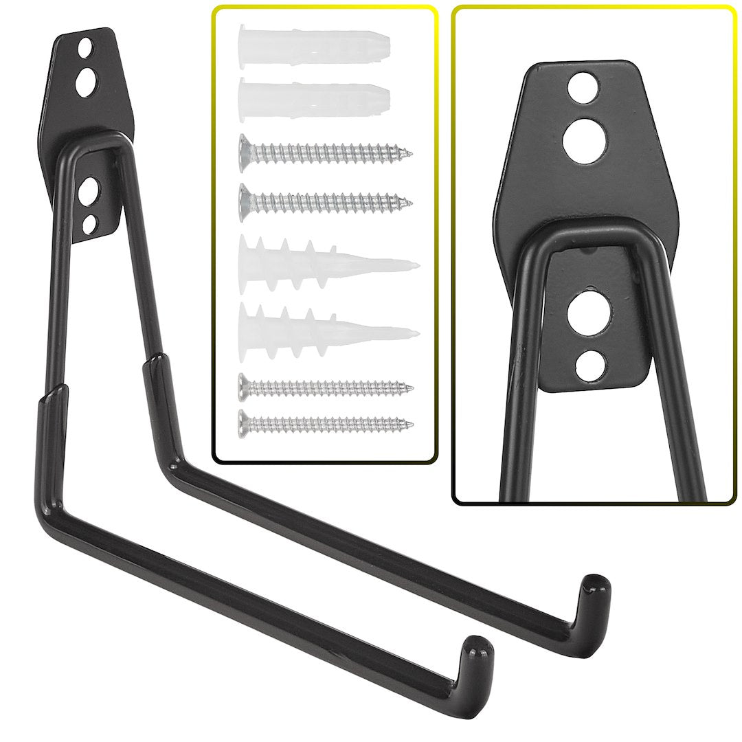 Wall-mounted bicycle rack