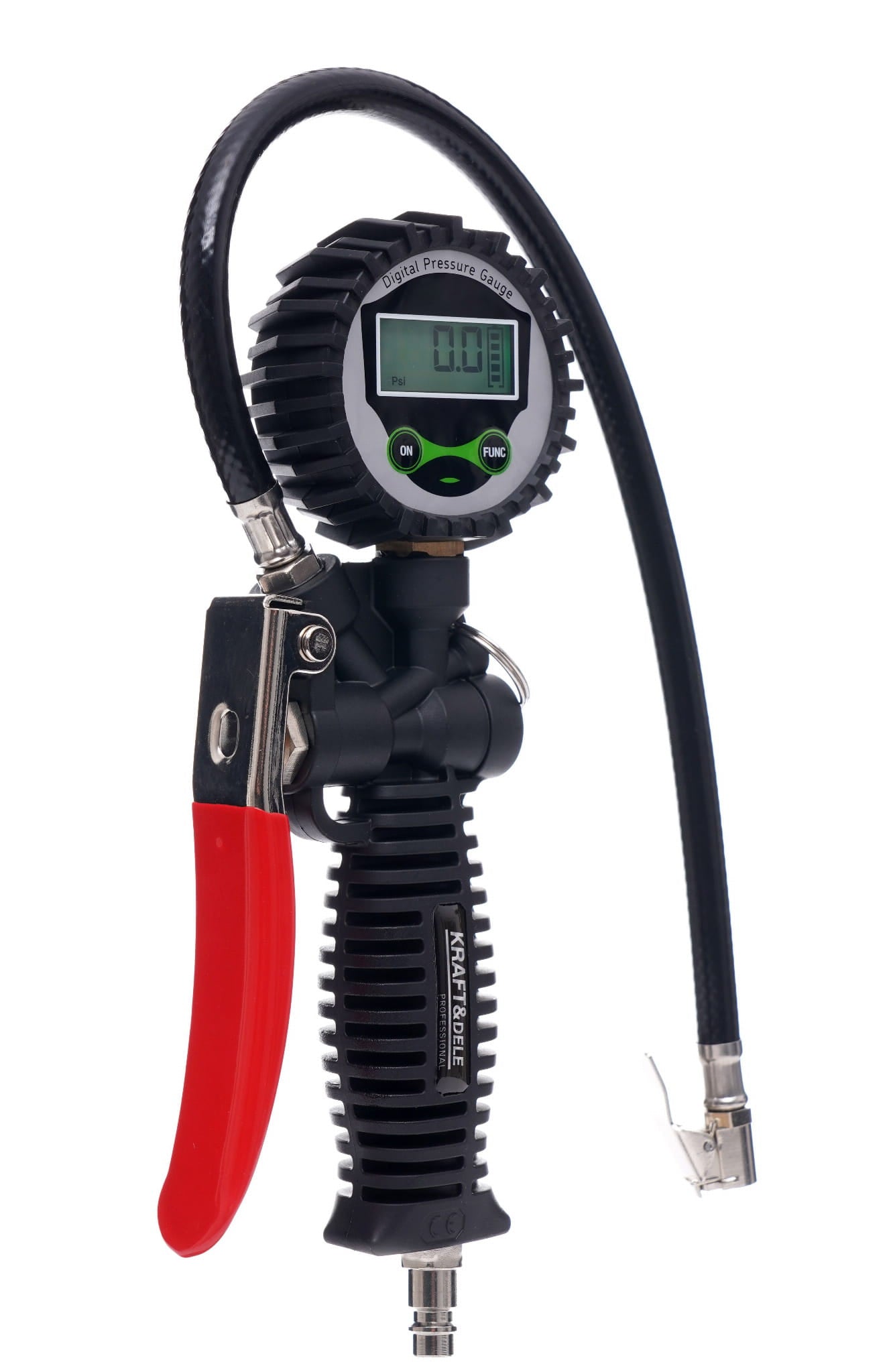 Inflation gun with LCD pressure gauge KD1366
