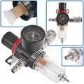 Air Pressure Regulator with Water Separator Filter 1/4"