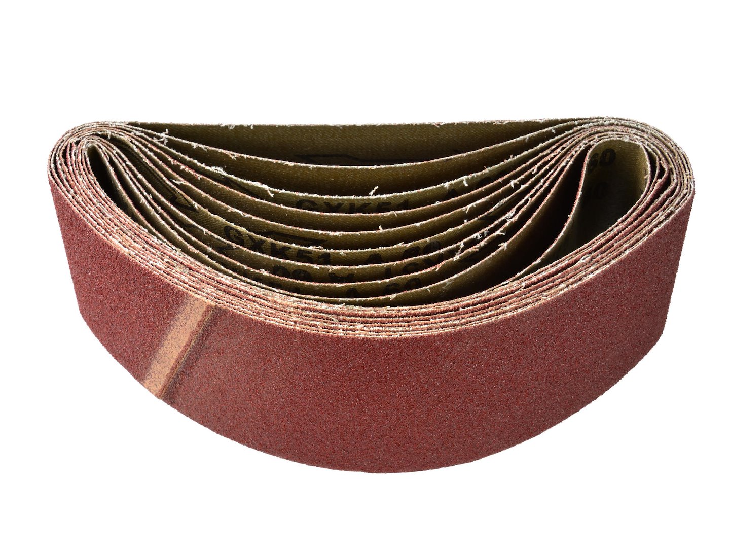 Aluminium Oxide Cloth Sanding Belts 75 x 533 mm, Grit 60