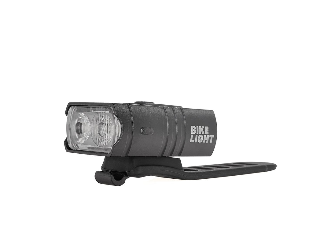 Waterproof bicycle light set USB IPX4 – front light 800lm + rear light 120lm