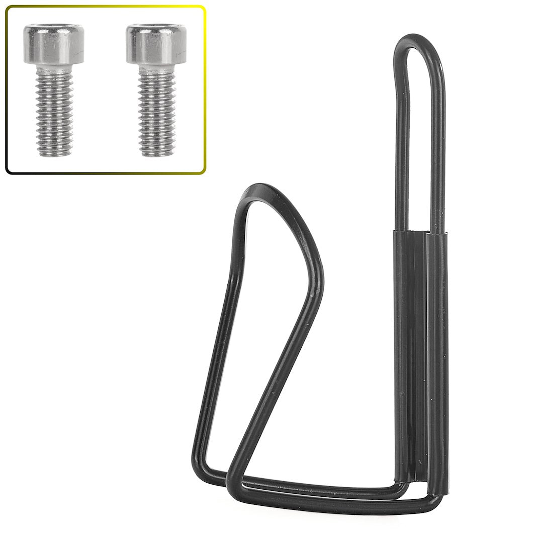 Aluminum bicycle bottle holder and mounting screws