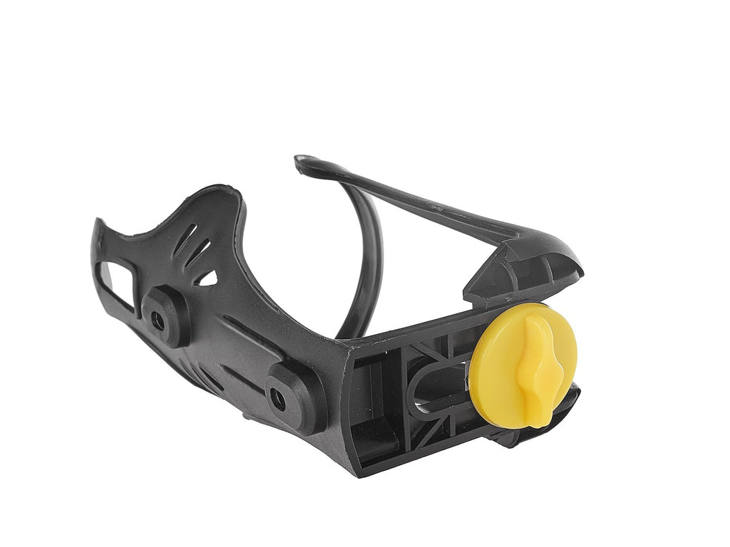 Adjustable bicycle water bottle holder with mounting screws