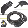 Bicycle cable lock with 4-digit combination, 12 x 800 mm