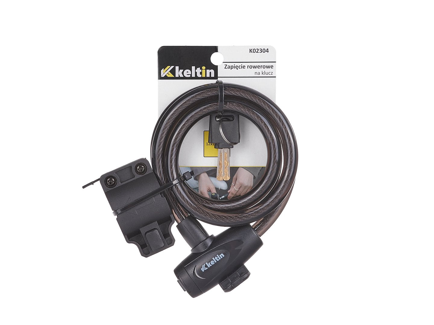 Bicycle cable lock with keys 12 x 1200 mm