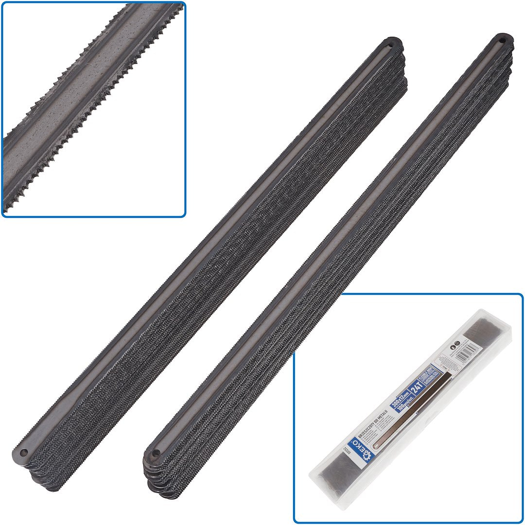 Pack of 100 pcs metal cutting blades, 300 x 12 mm, 24T