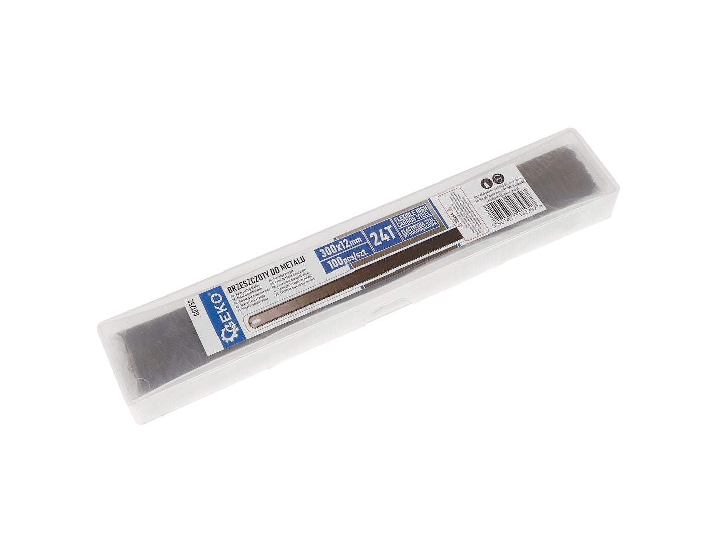 Pack of 100 pcs metal cutting blades, 300 x 12 mm, 24T